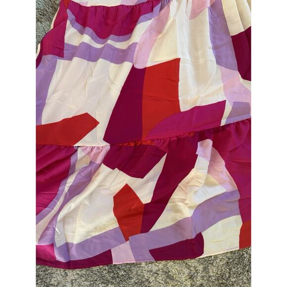 NWT Pretty Garden Summer Floral One Shoulder Maxi Dress Size Large - Picture 6 of 7